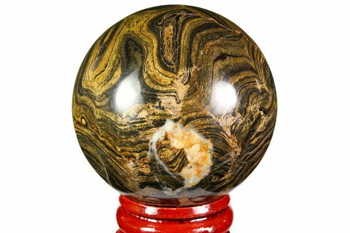 Polished Stromatolite (Greysonia) Sphere - Bolivia #113549